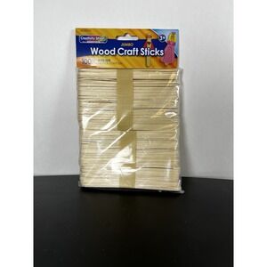 Creativity Street Jumbo Wood Craft Sticks 100 Pack DIY NEW